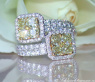 Wundervoller gelbe Diamanten Ring mit Brillanten #1