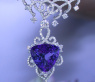 Luxuriöses AAA Tansanit Collier mit Brillanten (15,88 ct.) #4