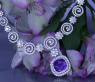 Fantastisches AAA Tansanit Collier mit Brillanten #3