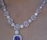 Fantastisches AAA Tansanit Collier mit Brillanten #7