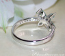 Anmutiger Aquamarin Ring mit Diamanten im Blüten Design #9