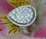 Einzigartiger Diamanten Ring im Tropfen Design (Brillant & Princess Schliff) #2