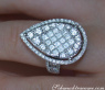 Einzigartiger Diamanten Ring im Tropfen Design (Brillant & Princess Schliff) #7