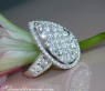 Einzigartiger Diamanten Ring im Tropfen Design (Brillant & Princess Schliff) #9