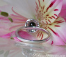Attraktiver schwarzer Diamant Solitär Ring mit Brillanten #11