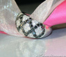 Interessanter schwarze Diamanten Ring im Rauten Design #3