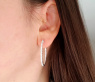 Attraktive Creolen mit Diamanten (Ø 3,30 cm) #2