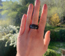 Schlichter schwarze Diamanten Ring #3