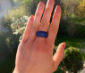 Stattlicher Saphir Pavé Ring #3