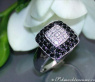 Zeitloser Carré Ring mit schwarzen Diamanten #3