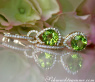 Bezaubernde Peridot Ohrringe mit Diamanten #8