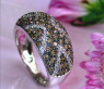 Interessanter Ring mit cognac-braunen Diamanten #3