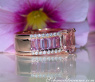 Exquisiter Morganit Ring mit pinken Saphiren und Brillanten #8