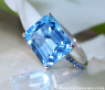 Auffallender Blautopas Ring mit Saphiren #5