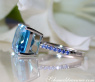 Auffallender Blautopas Ring mit Saphiren #9