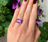 Auffallender Amethyst Ring mit Rubinen #3