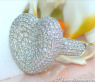 Prächtiger Diamant Herz Ring in Weißgold 750 #1