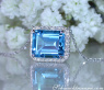 Traumhafte Blautopas Halskette mit Diamanten #6