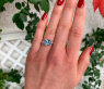 Herrlicher Aquamarin Ring mit Diamanten Kragen #3
