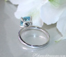 Herrlicher Aquamarin Ring mit Diamanten Kragen #12