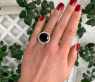 Spektakulärer schwarzer Diamant Solitär Ring mit Brillanten (14,58 ct.) #3
