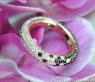 Exquisiter Memory Ring mit schwarzen Diamanten #4