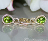 Wandelbare Peridot Ohrstecker mit Diamanten #2