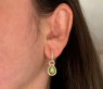 Wandelbare Peridot Ohrstecker mit Diamanten #3