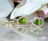 Wandelbare Peridot Ohrstecker mit Diamanten #9