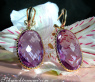 Unübersehbare Amethyst Ohrringe #1