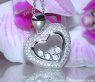 Traumhafter Brillanten Herz Anhänger hinter Glas #8