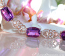 Prächtiges Amethyst Armband mit Diamanten im Art Déco Stil #2