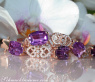 Prächtiges Amethyst Armband mit Diamanten im Art Déco Stil #3