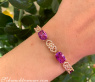 Prächtiges Amethyst Armband mit Diamanten im Art Déco Stil #4