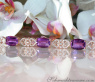 Prächtiges Amethyst Armband mit Diamanten im Art Déco Stil #5