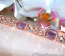 Prächtiges Amethyst Armband mit Diamanten im Art Déco Stil #14