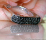 Eckiger schwarze Diamanten Ring #2