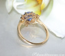 Zarter Tansanit Ring mit Diamanten im Schneeflocken Design #13