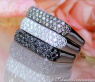 Eckiger schwarze Diamanten Ring #5