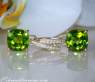 Wende Ohrringe "Kissen" mit Peridot und Diamanten #4