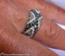 Aparter Ring mit schwarzen Diamanten, weißen & naturbraunen Brillanten #4