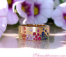 Wundervoller Multicolor Saphir Sternenhimmel Ring #5