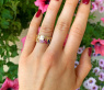Wundervoller Multicolor Saphir Sternenhimmel Ring #3