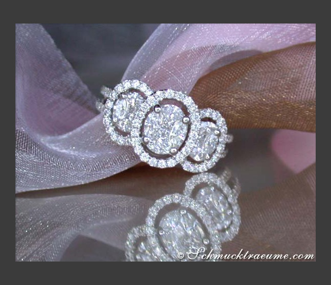 Außergewöhnlicher Diamanten Ring (Illusion Design) #1 Außergewöhnlicher Diamanten Ring (Illusion Design) #1