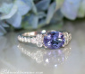 Femininer Tansanit Ring mit Brillanten #11
