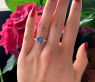 Femininer Tansanit Ring mit Brillanten #3