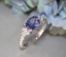 Femininer Tansanit Ring mit Brillanten #2