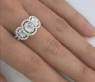 Außergewöhnlicher Diamanten Ring (Illusion Design) #3