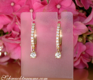 Brillanten Ohrringe "Swinging Diamonds" Brillanten Ohrringe "Swinging Diamonds"