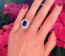 Luxuriöser Saphir Ring mit Diamanten (5,42 ct.) #9